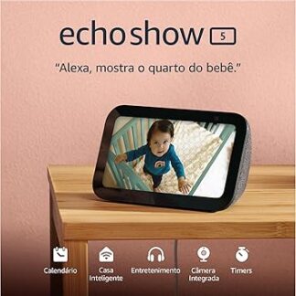 Echo Show 5 (3ª geração - 2023) | Smart display com Alexa, graves 2x mais potentes e som mais nítido | Cor Preta