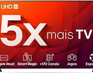 Smart TV 50" 4K LG UHD ThinQ AI 50UR8750PSA HDR Bluetooth Alexa Google Assistente Airplay2 3 HDMI
